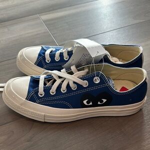 Comme des Garçons Play Blue Sneakers